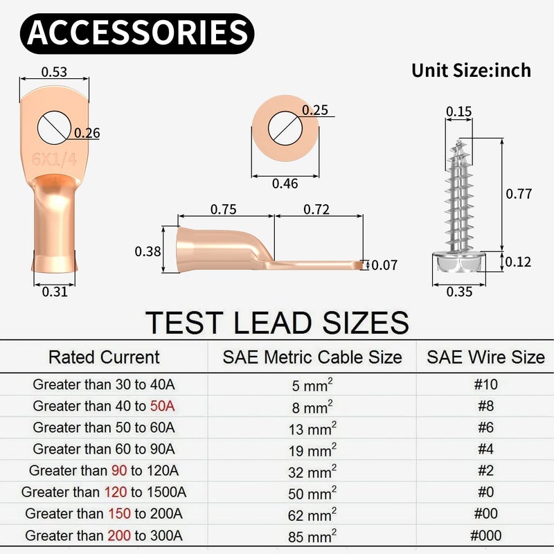 DAIERTEK 50 Amp Circuit Breaker, Waterproof Marine Circuit Breaker 12V 24V 48V Resettable Inline Fuse Switch, 12 Volt 50A Breaker for Boat Trolling Motor Car Automotive -2Pack - Image 3